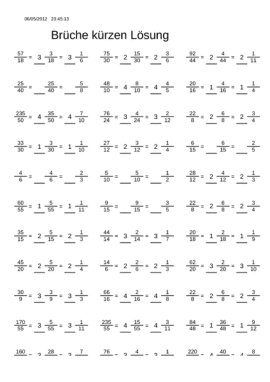 www.unterrichtsmaterial.ch - Mathematik - Brüche / Dezimalzahlen ... www.unterrichtsmaterial.ch - Mathematik - Brüche / Dezimalzahlen ...