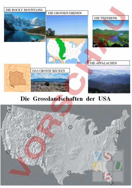 Arbeitsblatt Die Grosslandschaften Der USA Geographie Nordamerika Arbeitsblatt Die Grosslandschaften Der USA Geographie Nordamerika