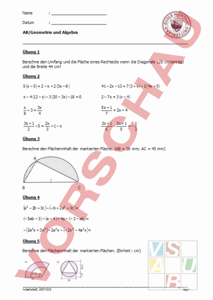 Terme Für Umfang Und Fläche Arbeitsblatt
 Arbeitsblatt Terme Für Umfang Und Fläche Mathe Auf Arbeitsblatts