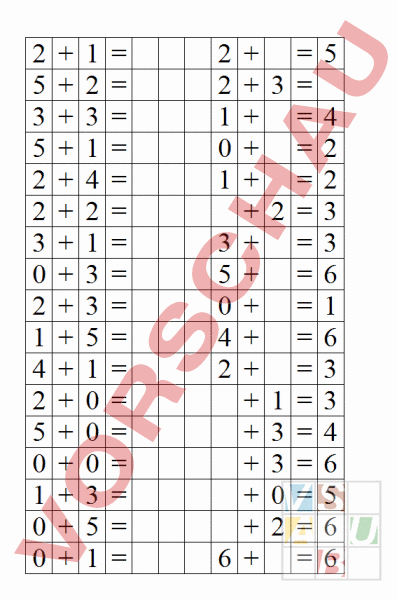 Arbeitsblatt: Addition bis 10 - Mathematik - Addition