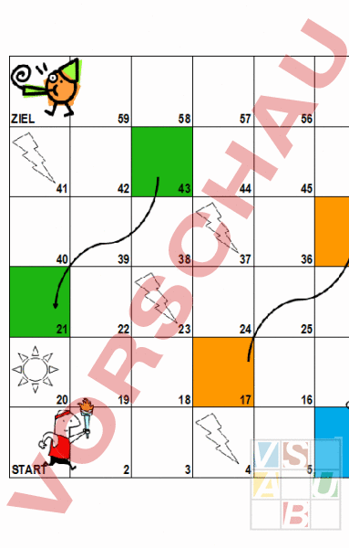 Arbeitsblatt: Leiterlispiel - Diverses / Fächerübergreifend - Spiele