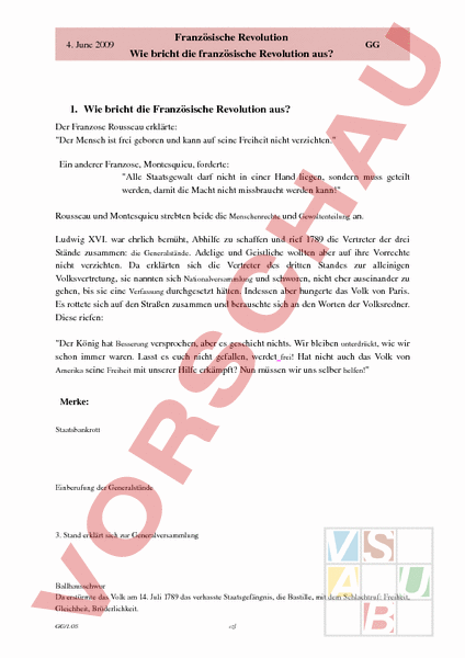 Französische Revolution Test Mit Lösungen Französische Revolution Test Mit Lösungen