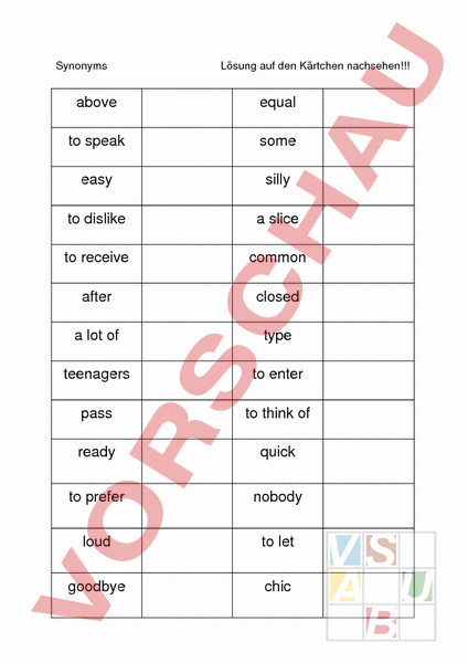 Bereiche Synonym Bereiche Synonym