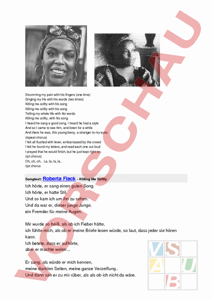 Killing Me Softly übersetzung