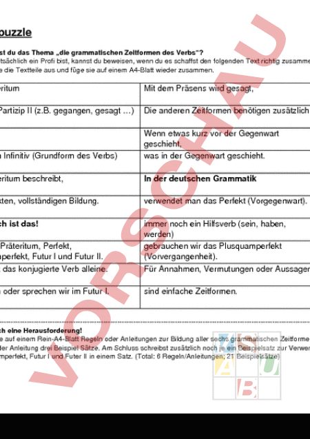 Das Perfekt im Deutschen - Regeln, Zeitformen, Grammatik