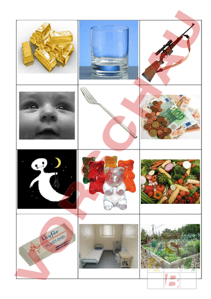 Arbeitsblatt: G-Wörter - Deutsch - DaZ