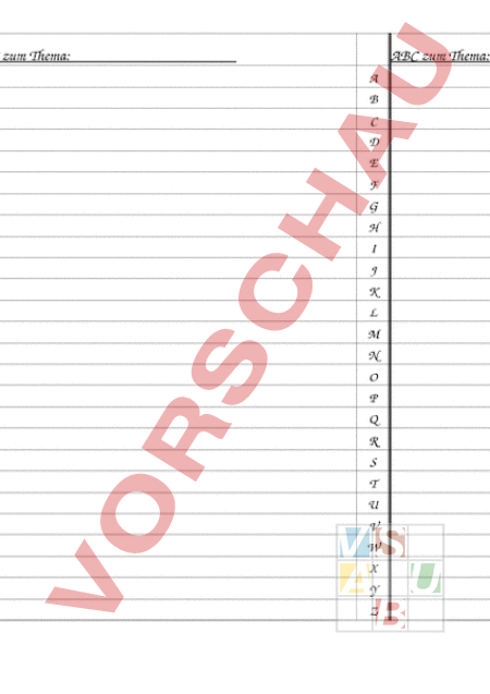  Foto zu Arbeitsblatt: ABC Liste - Diverses / Fächerübergreifend - Anderes Thema 