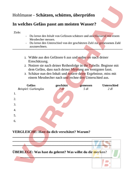 Arbeitsblatt Hohlmasse Leitprogramm Inkl Lk Mathematik Sachrechnen Grossen Arbeitsblatt Hohlmasse Leitprogramm Inkl Lk Mathematik Sachrechnen Grossen