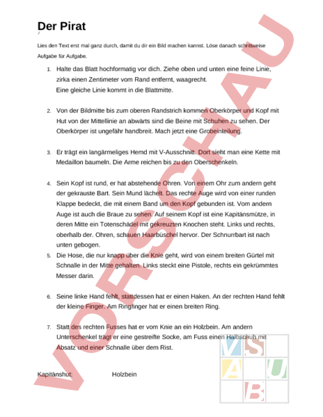 Arbeitsblatt: Leseverständnis - Deutsch - Textverständnis