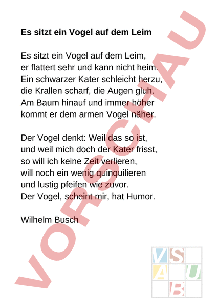 Gedicht Vogel Lustig Gedicht Vogel Lustig