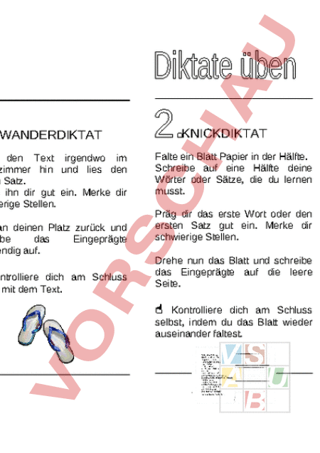 Arbeitsblatt: Merkblatt Diktate üben - Deutsch - Rechtschreibung