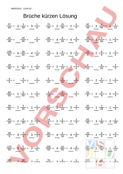 www.unterrichtsmaterial.ch - Mathematik - Brüche / Dezimalzahlen ... www.unterrichtsmaterial.ch - Mathematik - Brüche / Dezimalzahlen ...