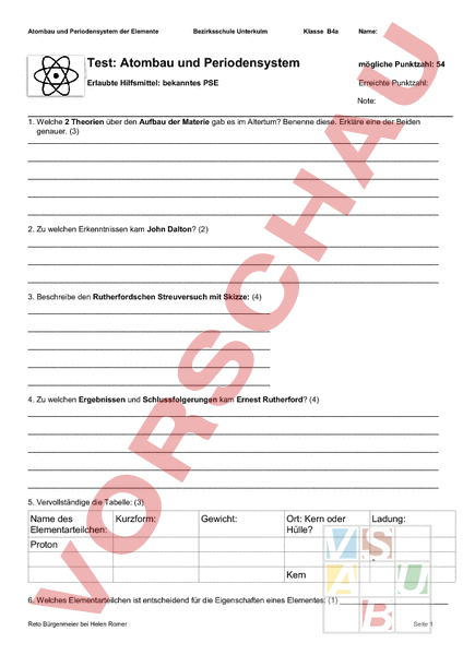 10+ Atome Im Schalenmodell Arbeitsblatt Lösungen