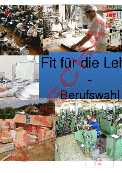 Arbeitsblatt: PP Fit für die Lehre - Lebenskunde - Berufswahl