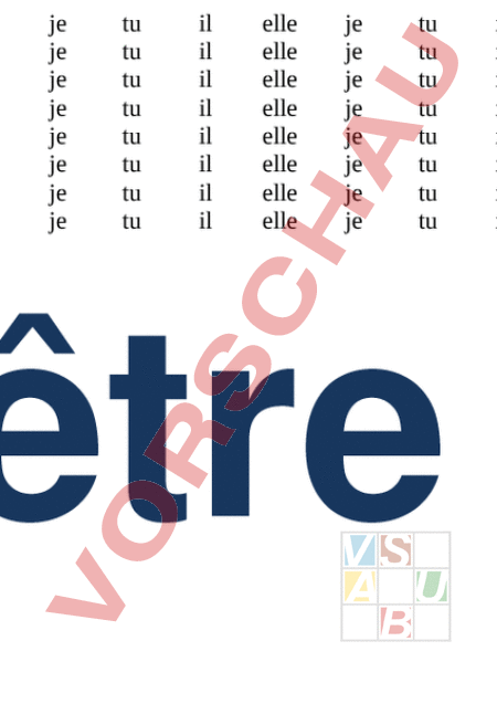 Arbeitsblatt: Verb être - Französisch - Grammatik