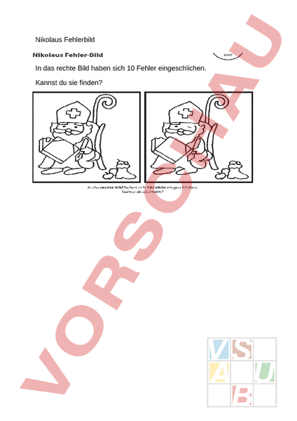 Arbeitsblatt: St. Nikolaus - Lebenskunde - Feste / Traditionen