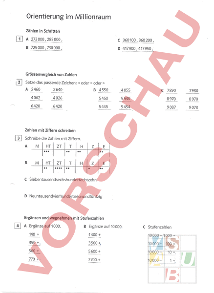 Arbeitsblatt: Millionenraum - Mathematik - Zahlenbereiche
