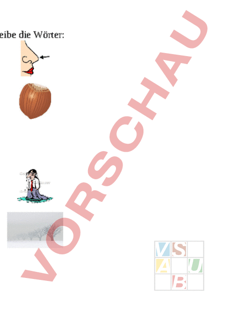 Arbeitsblatt: Erste Wörter schreiben - Deutsch - Gemischte Themen