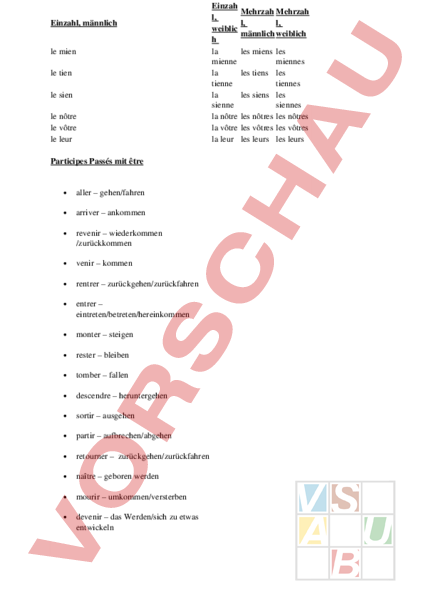 En Und Y Französisch übungen Arbeitsblatt: Nachhilfe y et en - Französisch - Grammatik
