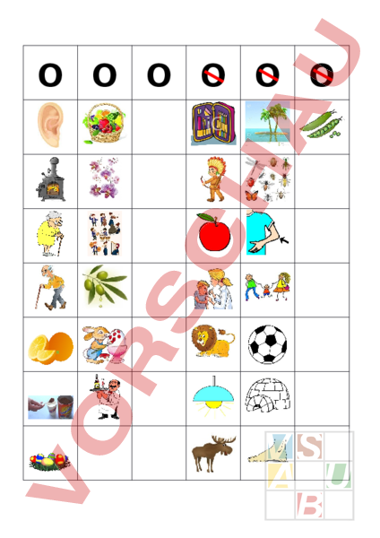 Arbeitsblatt: Anlaut O - Deutsch - Anderes Thema