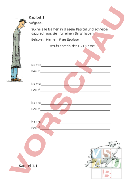 Arbeitsblatt: Aufgaben zum Buch - Deutsch - Leseförderung / Literatur