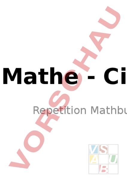 Arbeitsblatt: Mathe Quiz - Mathematik - Repetition