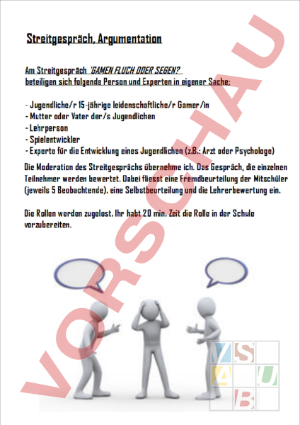 Argumentieren Klasse 7 übungen Pdf Kostenlos Arbeitsblatt: Argumentieren - Deutsch - Gemischte Themen