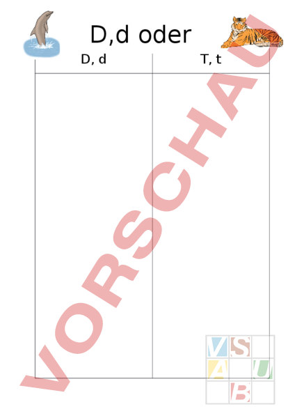 D Oder T übungen Pdf Arbeitsblatt: D,d oder T, t ? - Deutsch - Anderes Thema