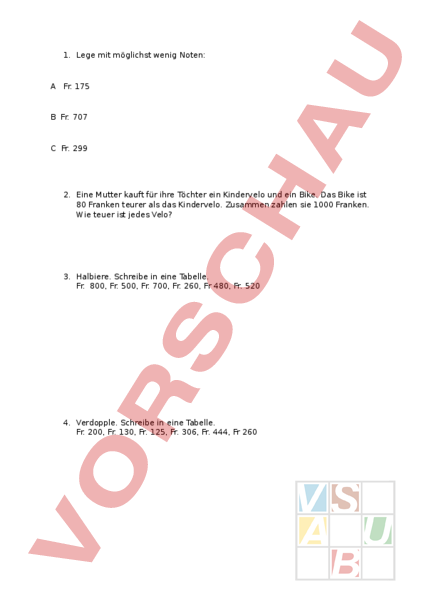 Studiengänge Mit Wenig Mathe Arbeitsblatt: Lege mit wenig Noten - Mathematik - Gemischte Themen