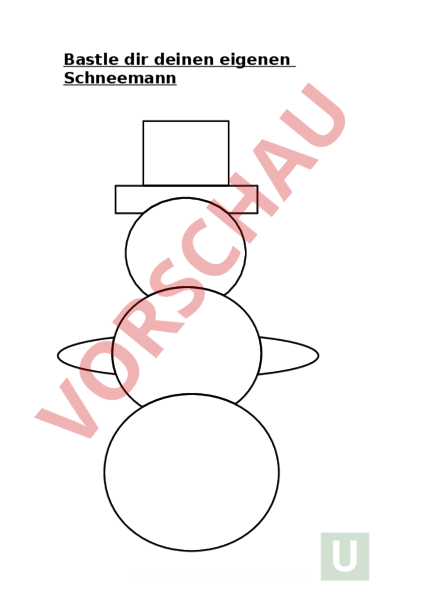 Arbeitsblatt: Schneemann - Lebenskunde - Gemischte Themen