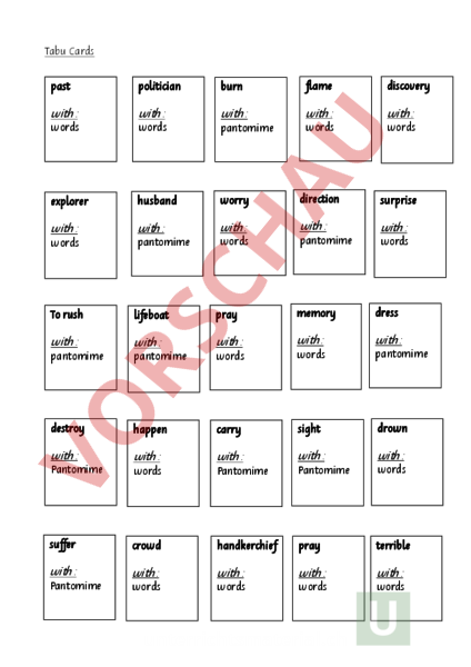 Tabu Spiel Englisch Tabu Spiel Englisch