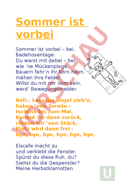 Sprawdzian Der Sommer Ist Vorbei Fokus 2 www.unterrichtsmaterial.ch