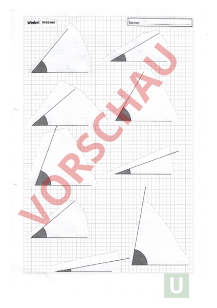 Arbeitsblatt Winkel Messen
 Arbeitsblatt winkel messen Geometrie Winkel