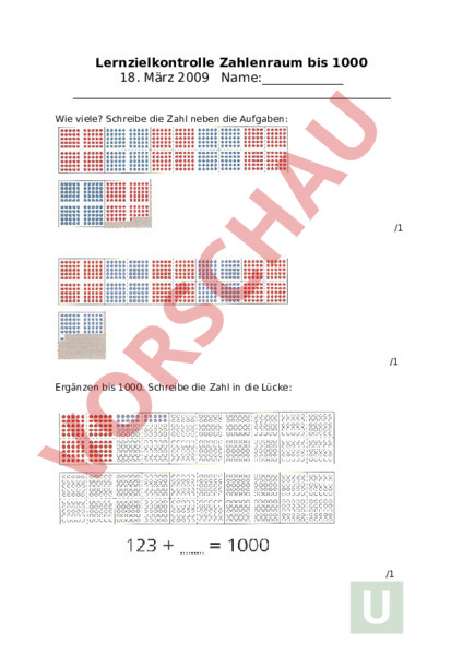 Arbeitsblatt: Mathematik-Test - Mathematik - Addition